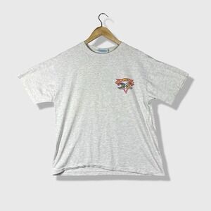 O'Neill T-Shirt Men L Grey Vintage 90s Surf Evolution Revolution Retro Grunge